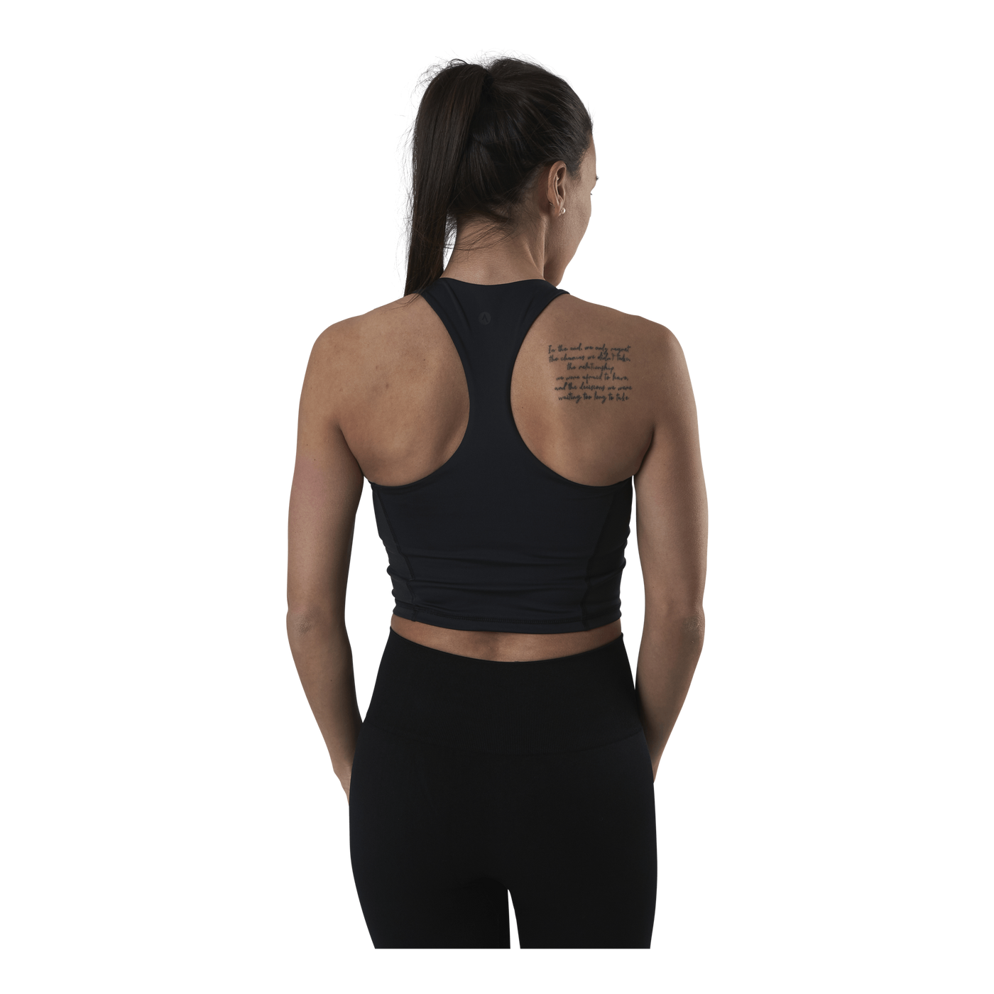 Love Crop Top Black