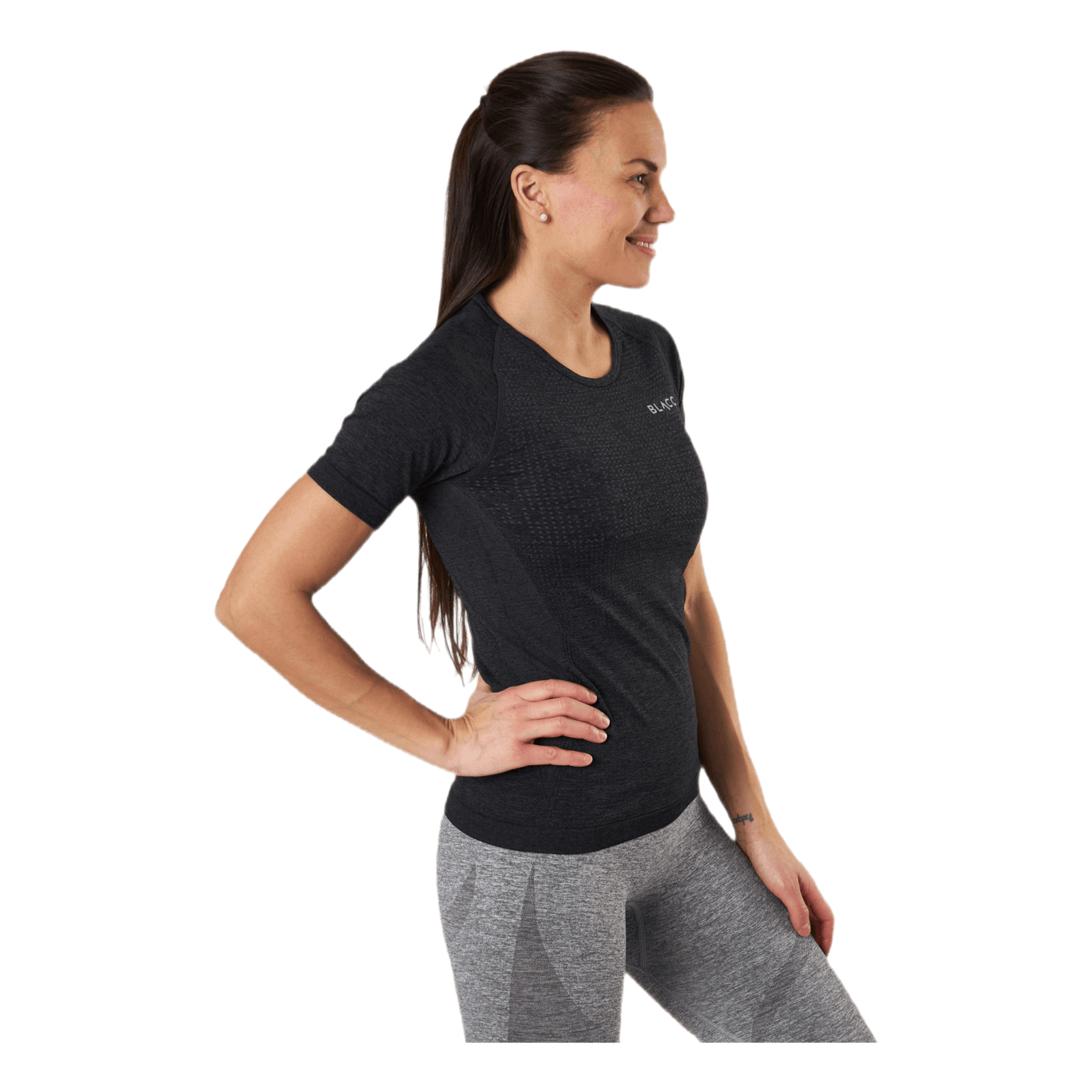 Thea Seamless Tee Black