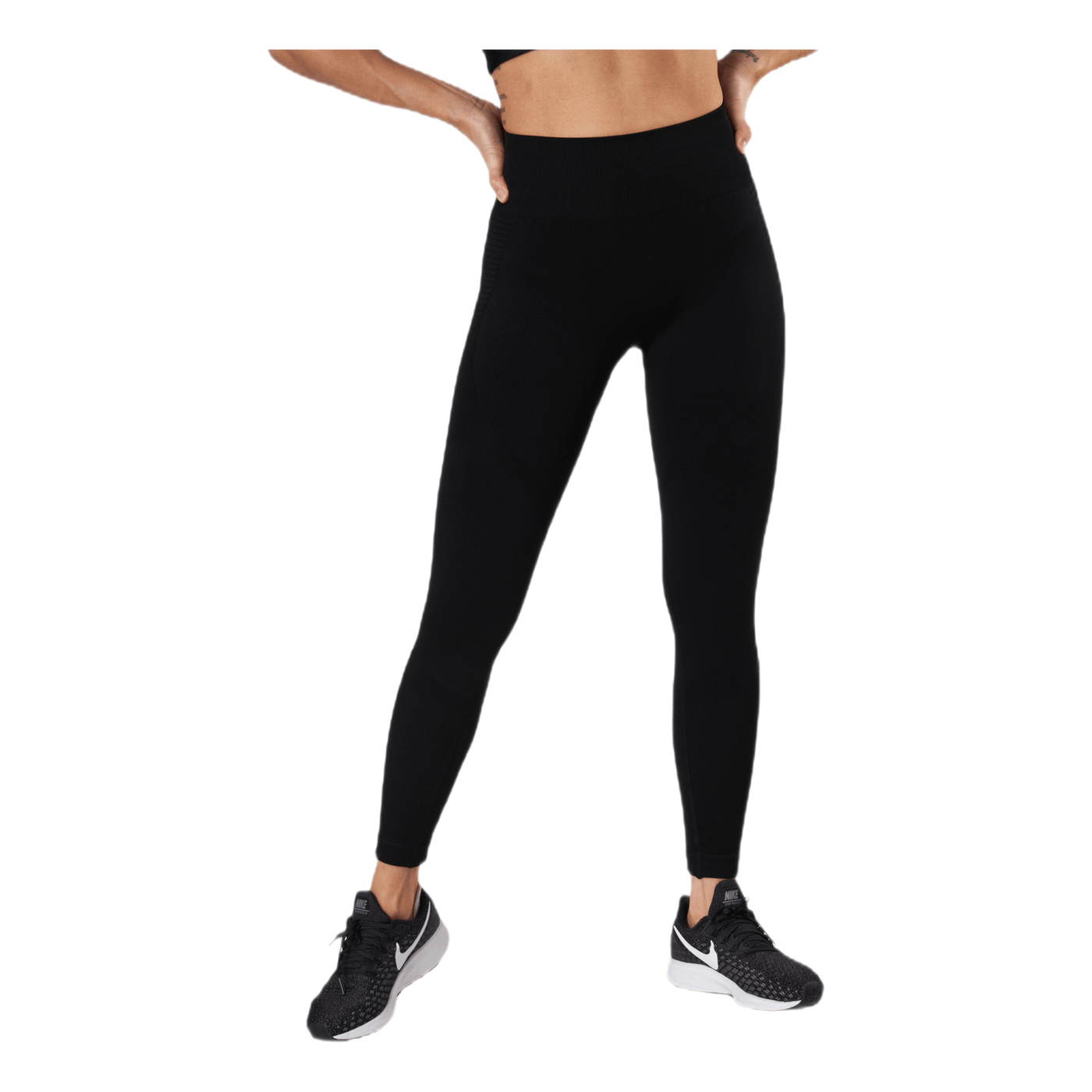Fitness Melange Tights Black