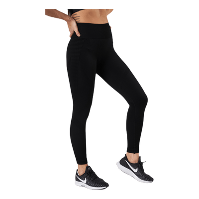 Fitness Melange Tights Black