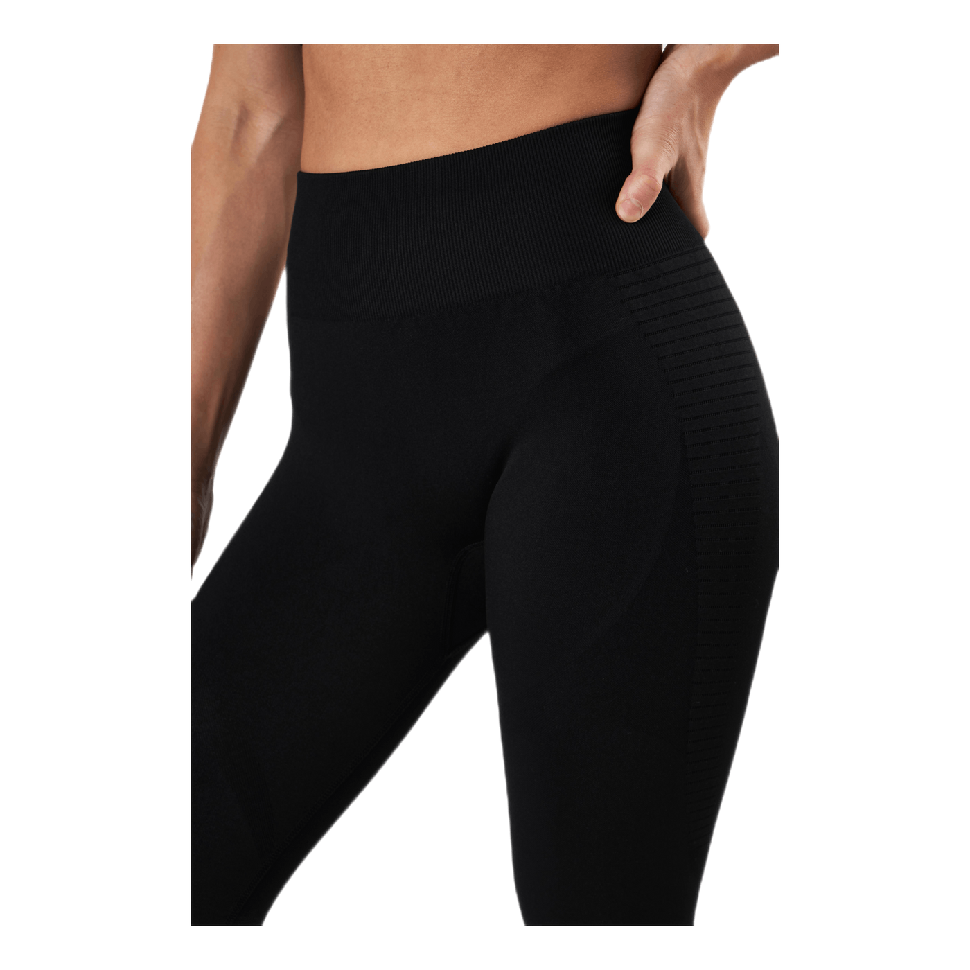 Fitness Melange Tights Black