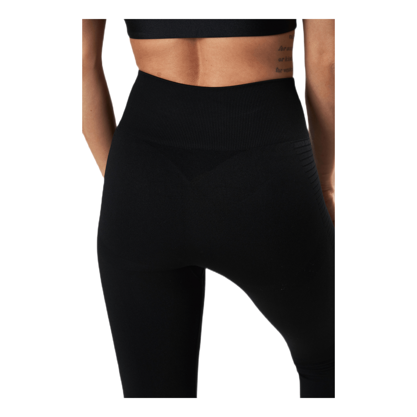 Fitness Melange Tights Black