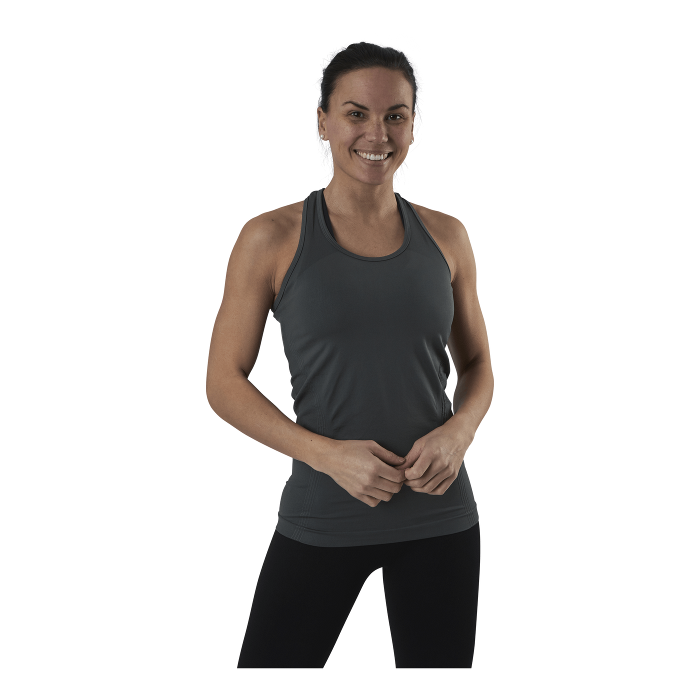 Hatha Seamless Tank Top Green