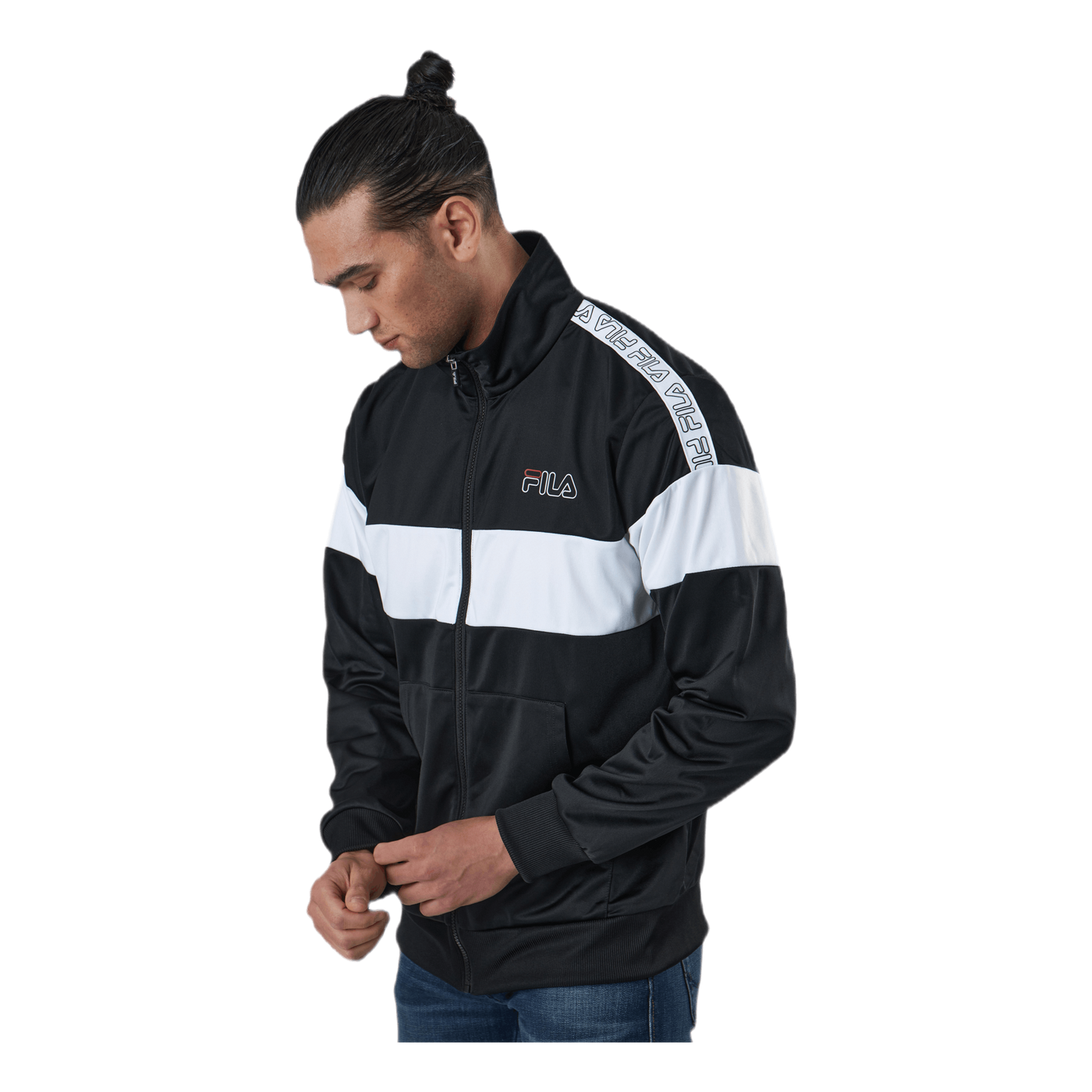 Jairus Taped Track Jacket Black