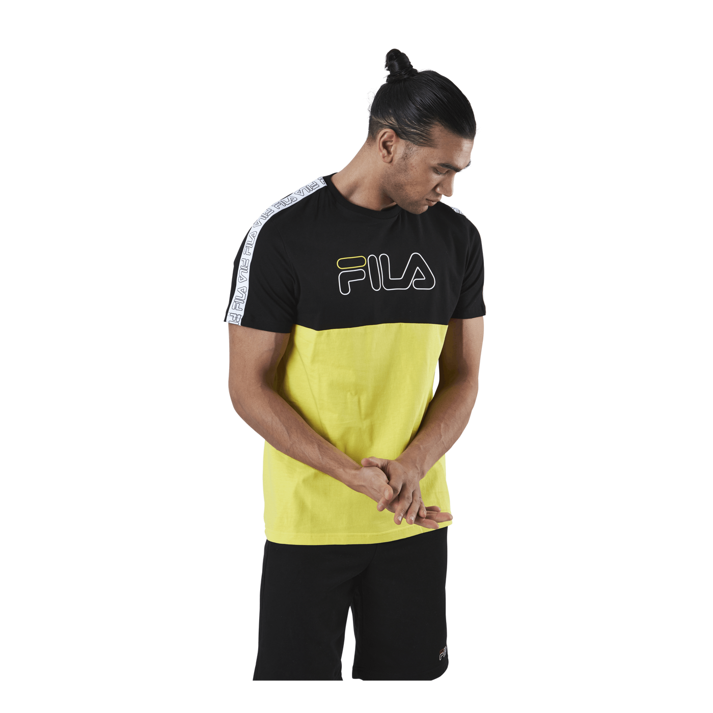 JOPI blocked tape tee Black