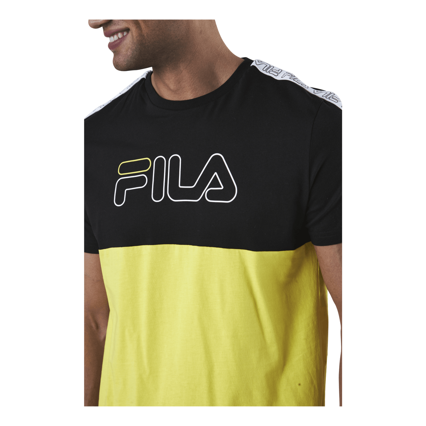 JOPI blocked tape tee Black