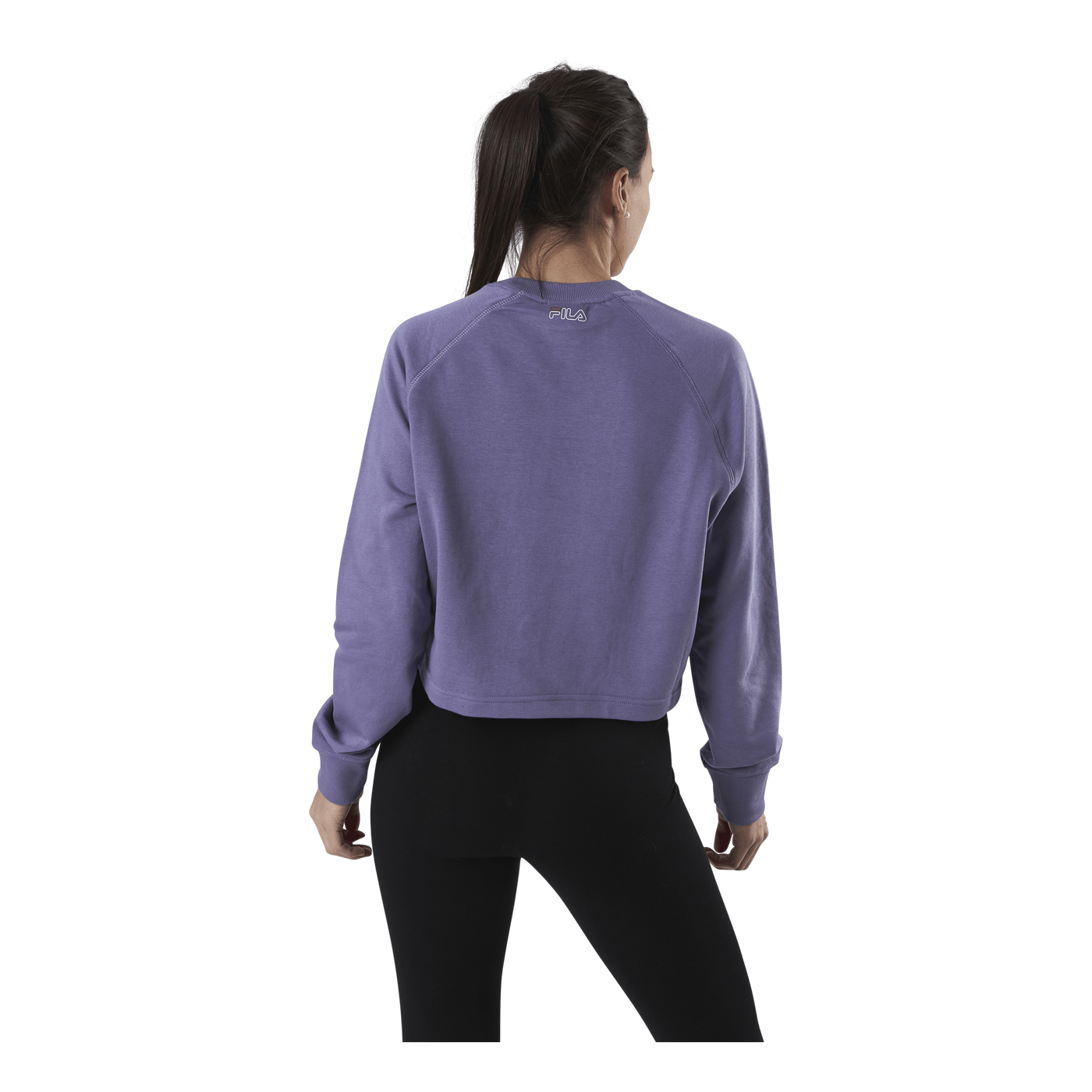 Jamina Cropped Crew Sweat Purple