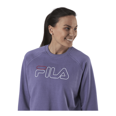 Jamina Cropped Crew Sweat Purple