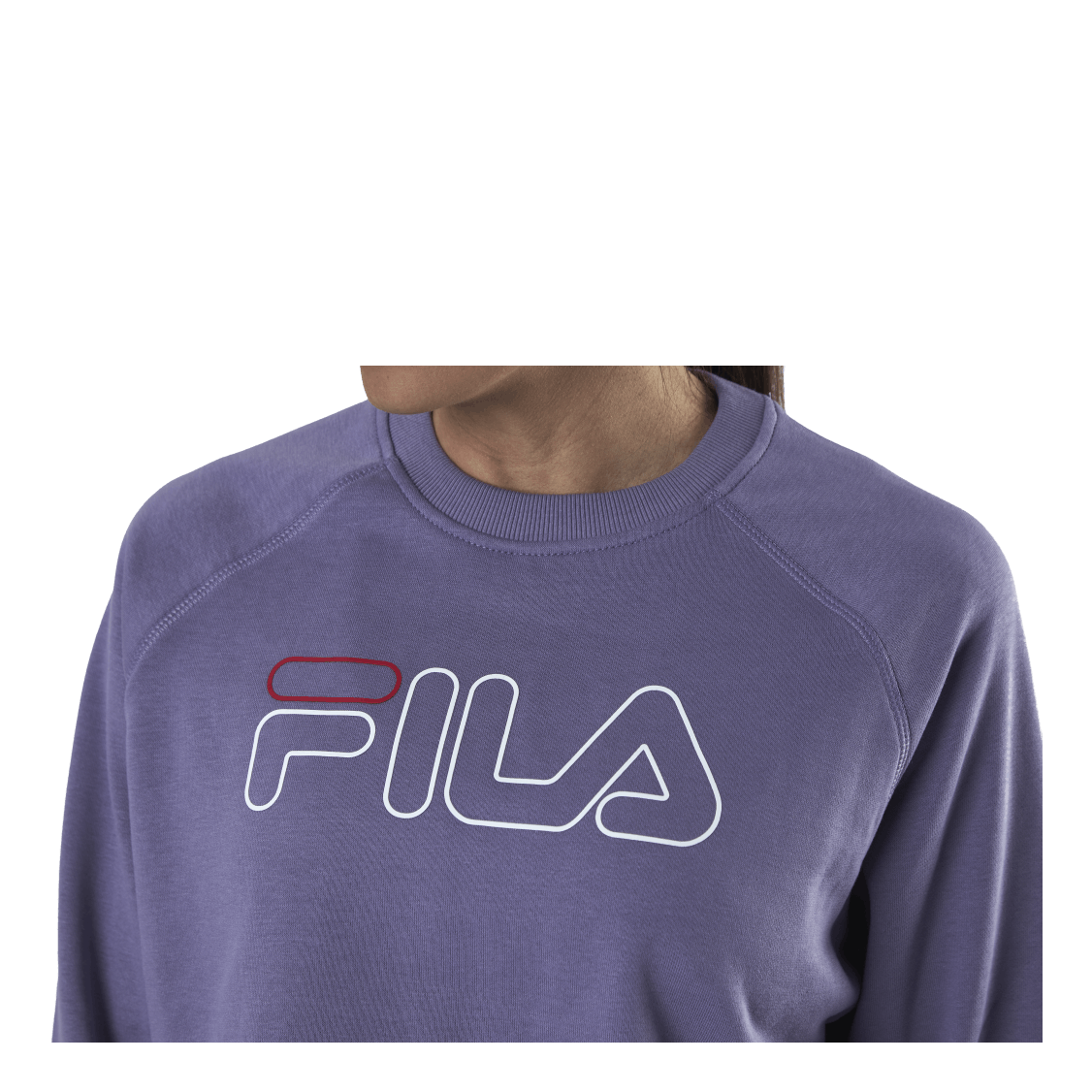 Jamina Cropped Crew Sweat Purple