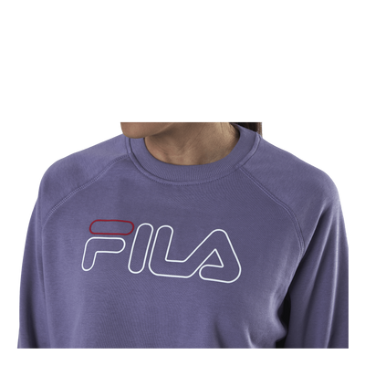 Jamina Cropped Crew Sweat Purple