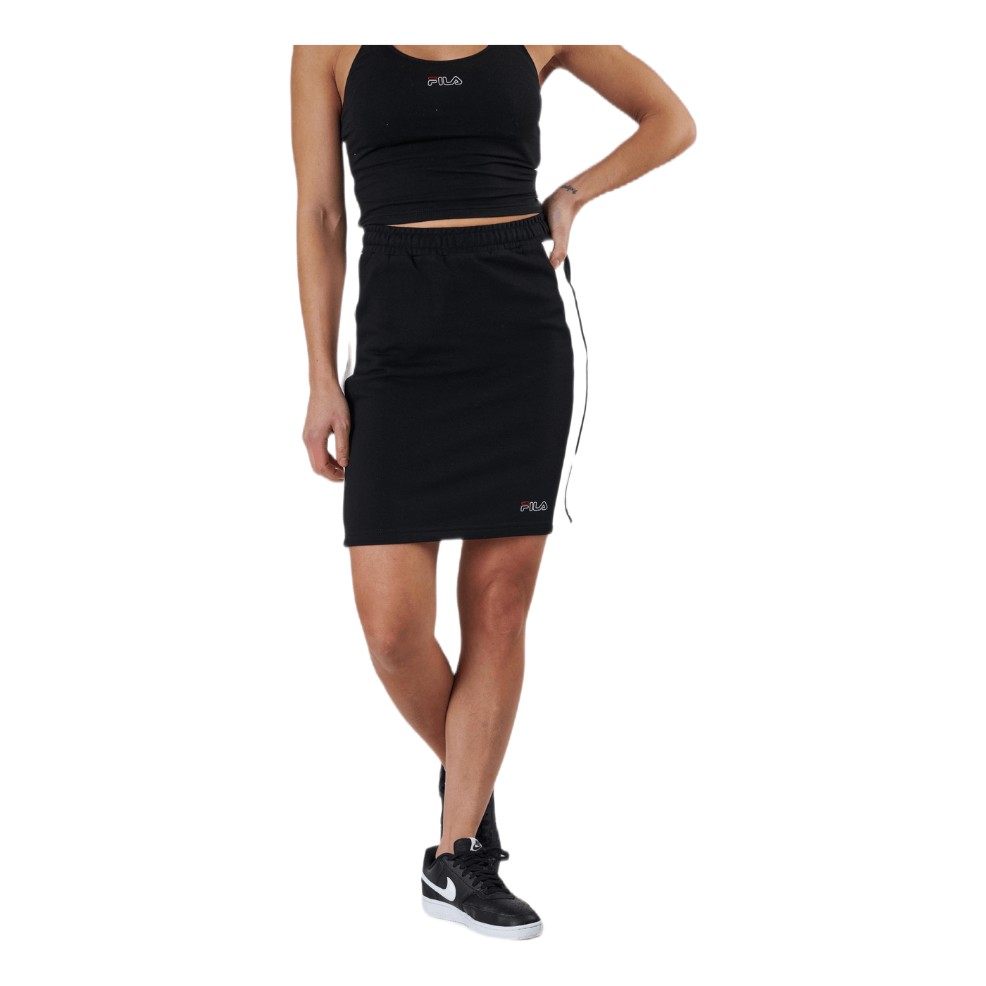 Janey Tight Short Skirt White