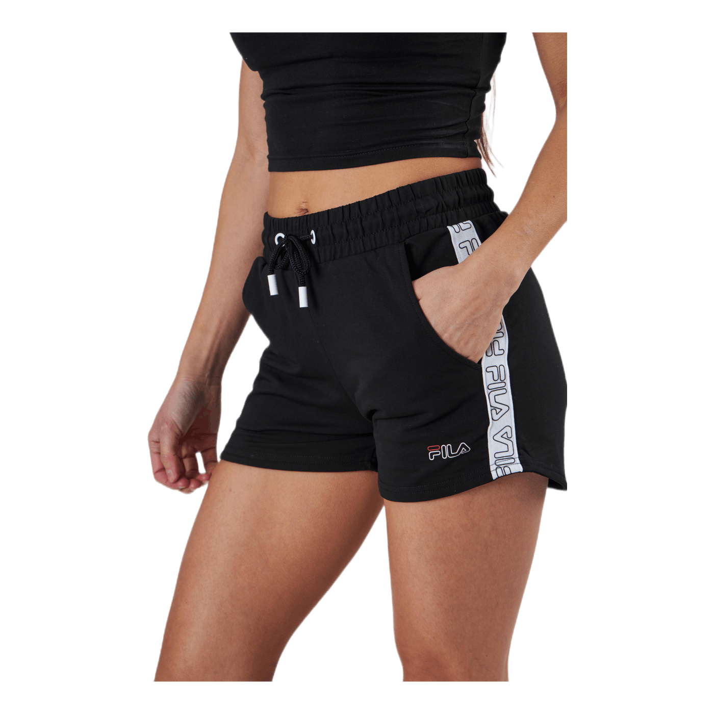 Jadiana Taped Shorts Black