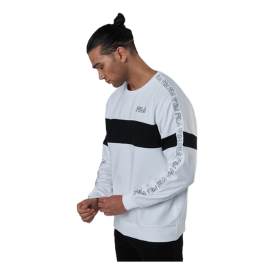 Jacoby Blocked Tape Crew Sweat White