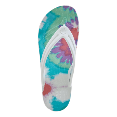 Tie Dye Flip-Flop Purple / White