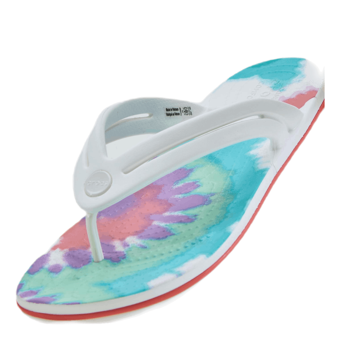 Tie Dye Flip-Flop Purple / White