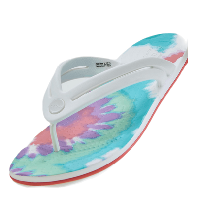Tie Dye Flip-Flop Purple / White