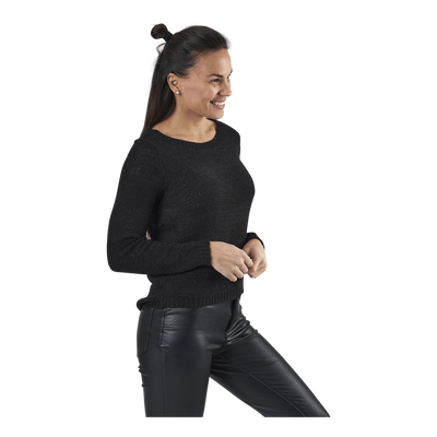 Geena Xo L/S Pullover Knt Black