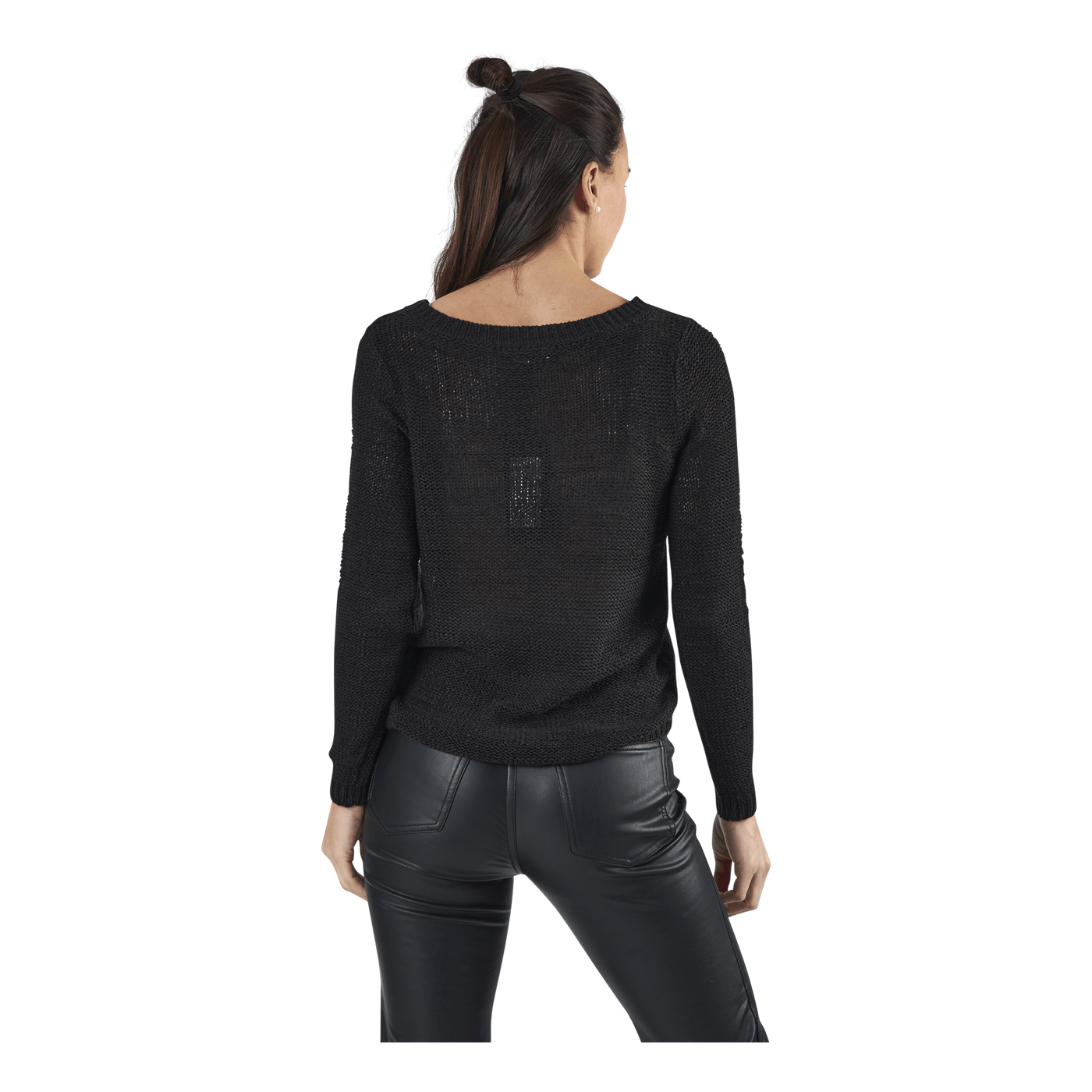 Geena Xo L/S Pullover Knt Black