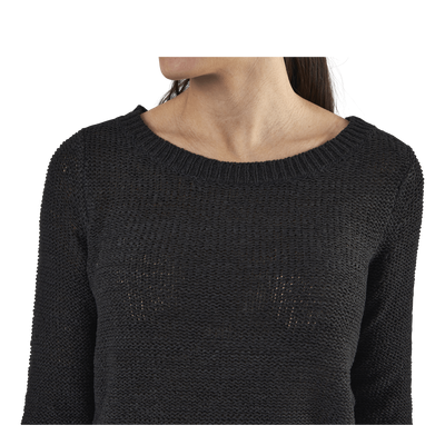 Geena Xo L/S Pullover Knt Black