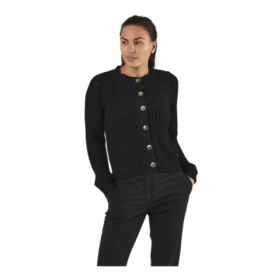Petula Ls  Knit Cardigan Black