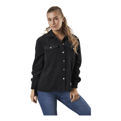 Steffi Ls Corduroy Shirt D2D Black
