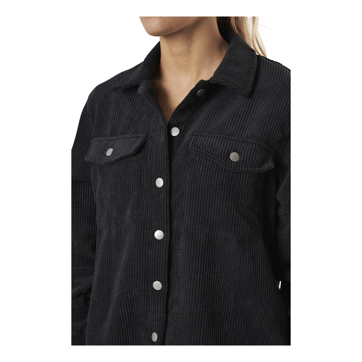 Steffi Ls Corduroy Shirt D2D Black
