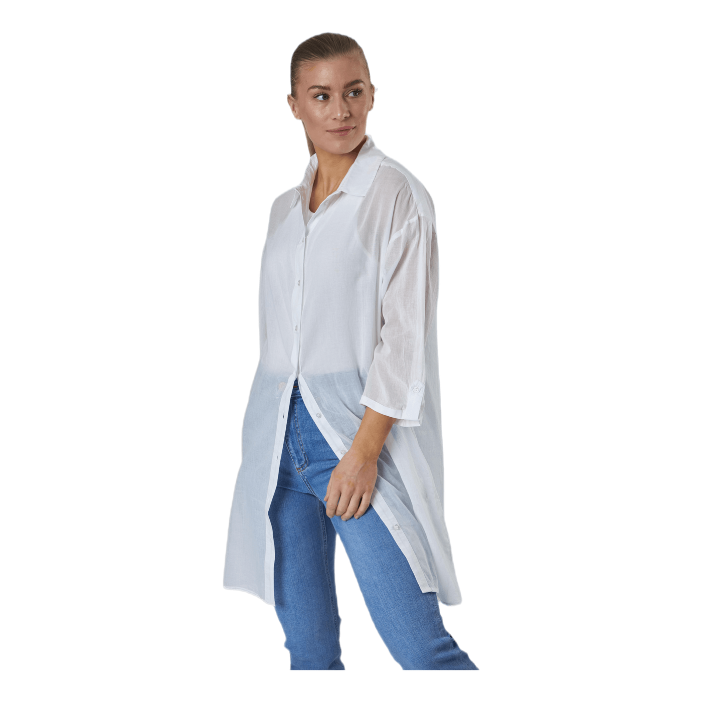 Gudde 3/4 Shirt Sww Bc White