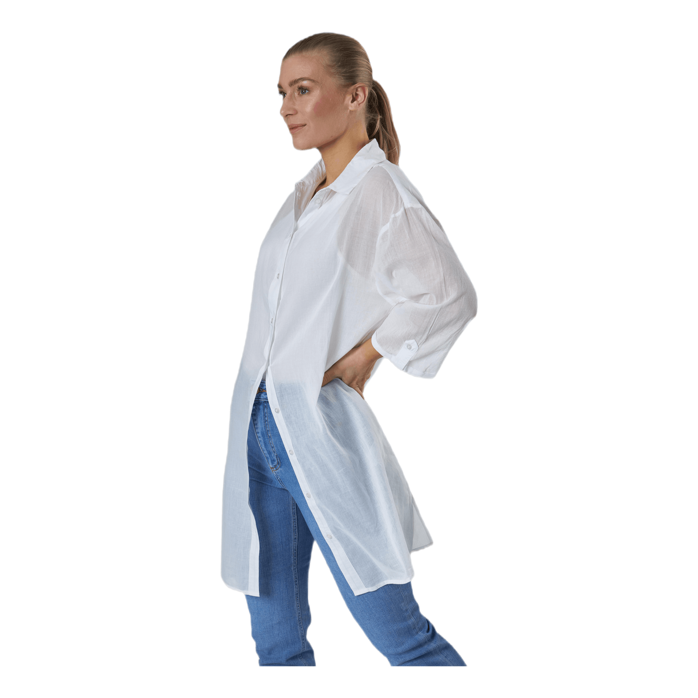 Gudde 3/4 Shirt Sww Bc White