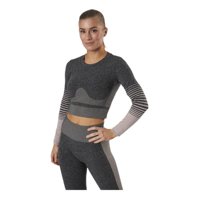 Lixy Ls Seamless Top Lounge Grey