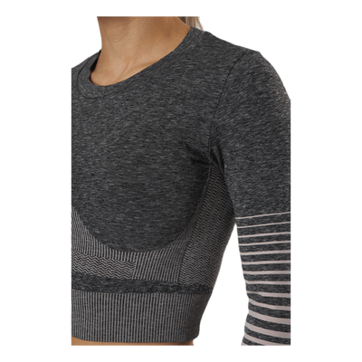 Lixy Ls Seamless Top Lounge Grey