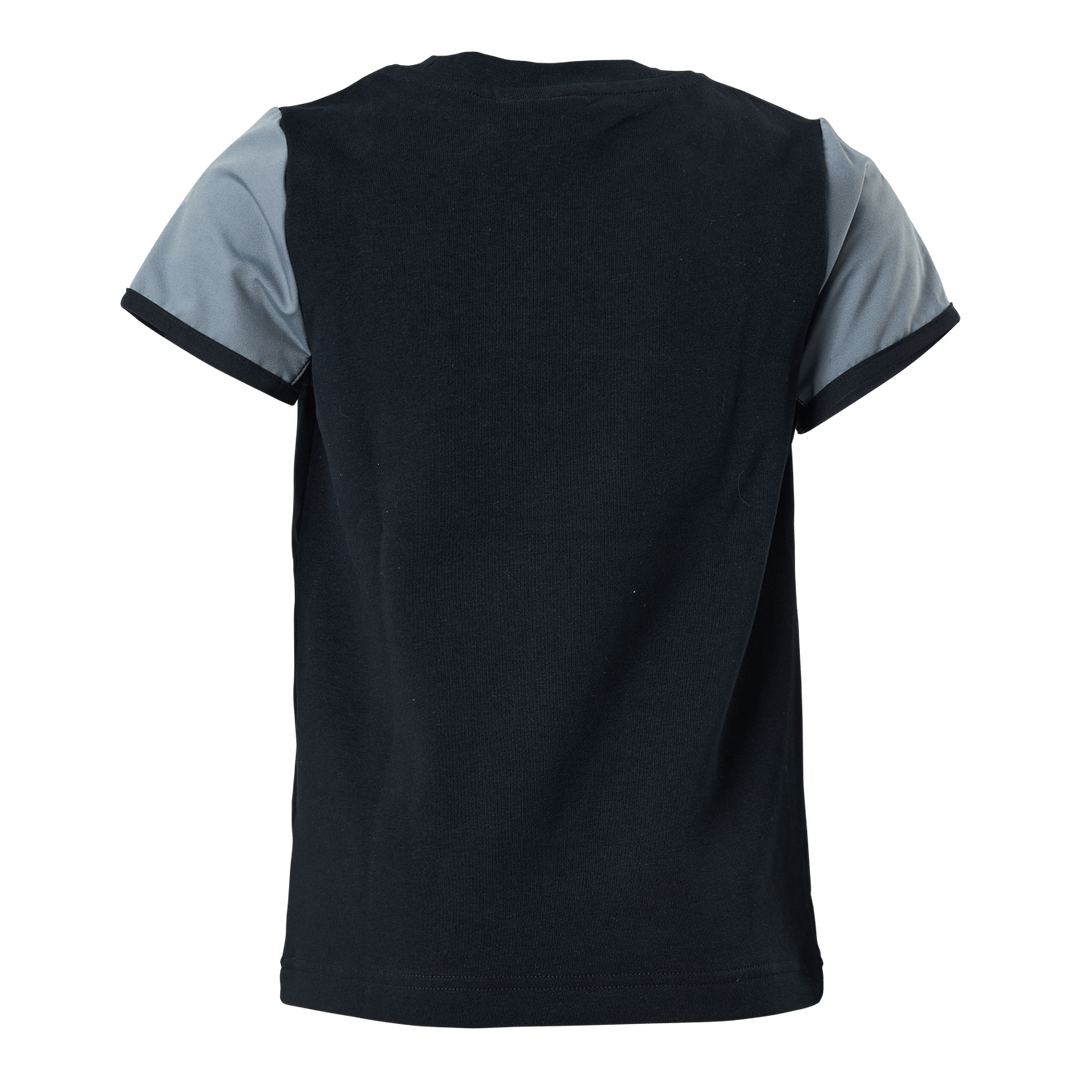 Junior Mixed Material Tee Black