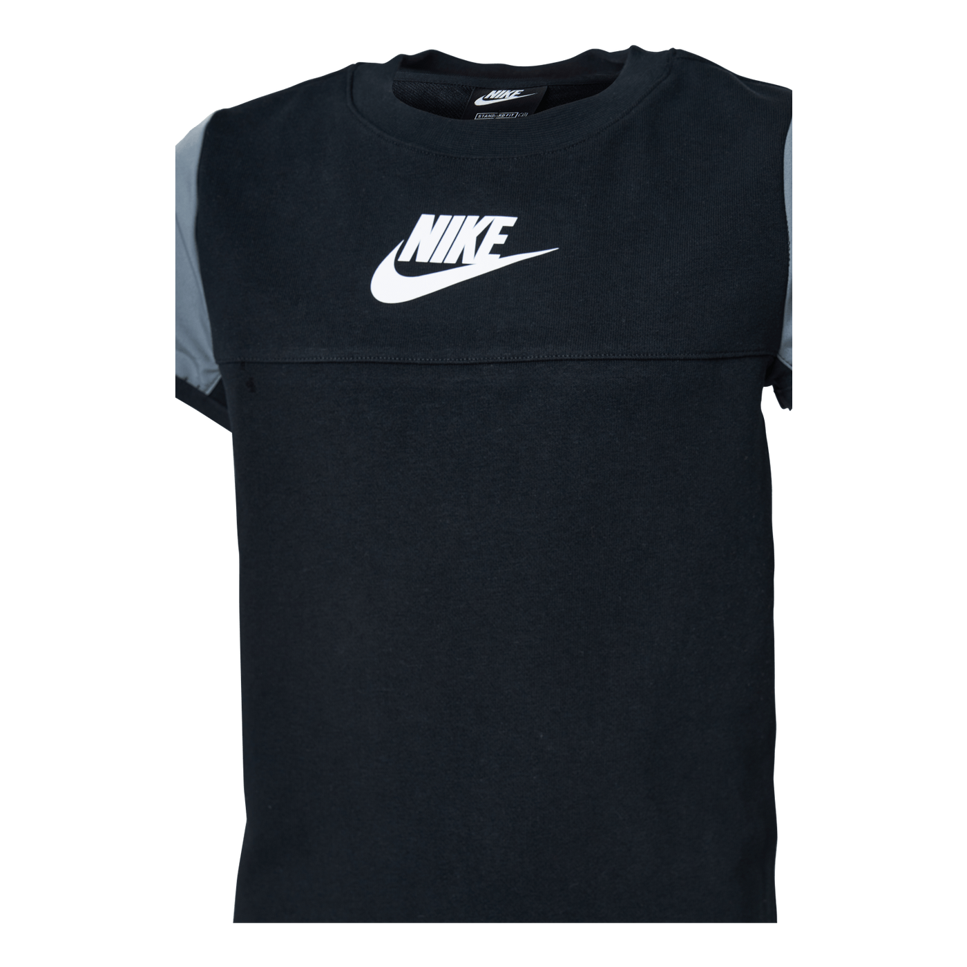 Junior Mixed Material Tee Black