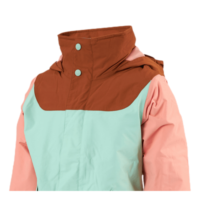 Girls Elodie Jacket Blue/Pink/Brown