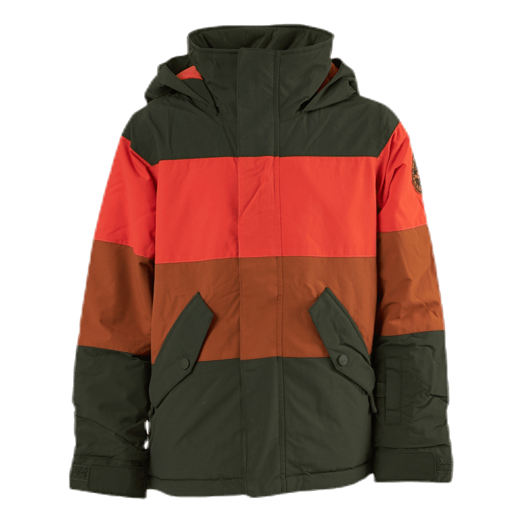 Boys Symbol Jacket Orange/Green