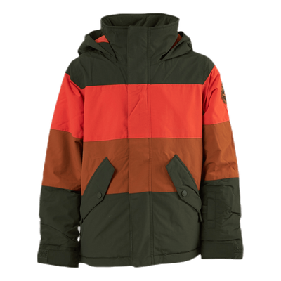 Boys Symbol Jacket Orange/Green