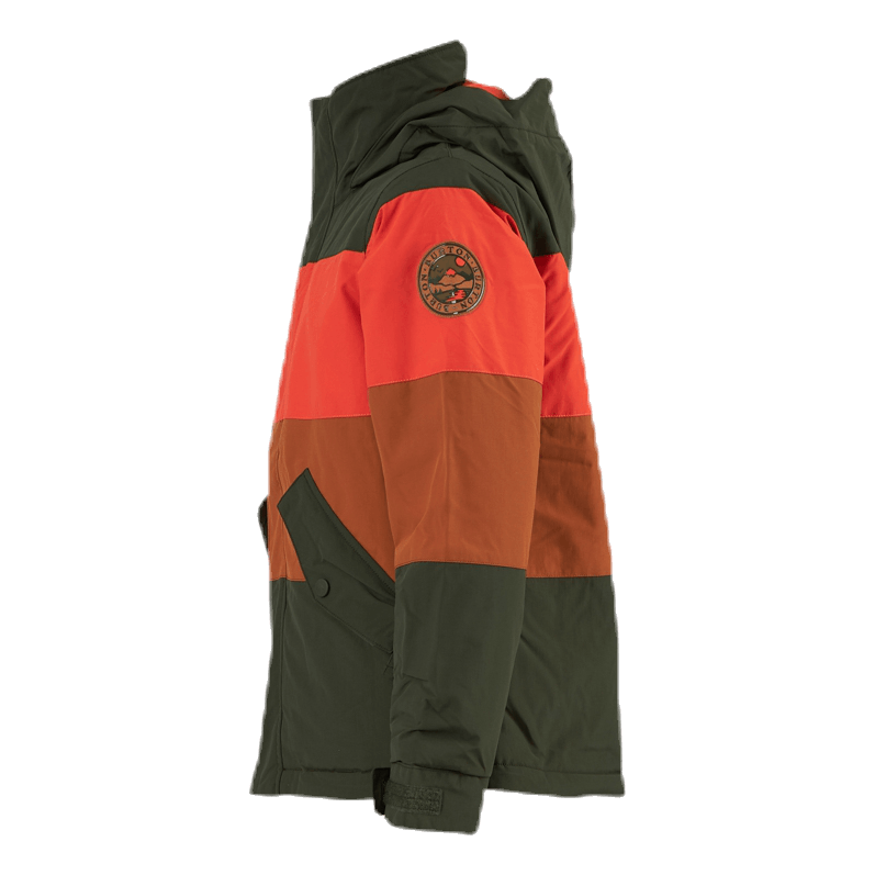 Boys Symbol Jacket Orange/Green