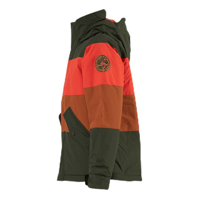 Boys Symbol Jacket Orange/Green