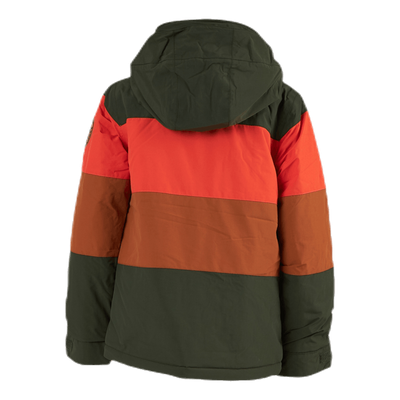 Boys Symbol Jacket Orange/Green