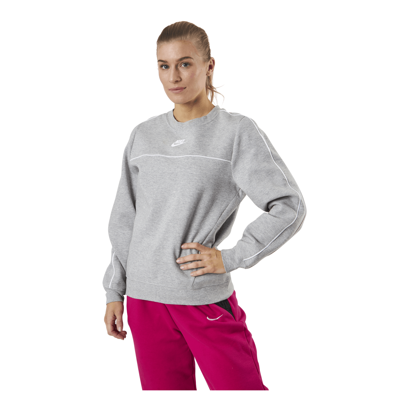 Nsw Crew Mlnm Flc Grey