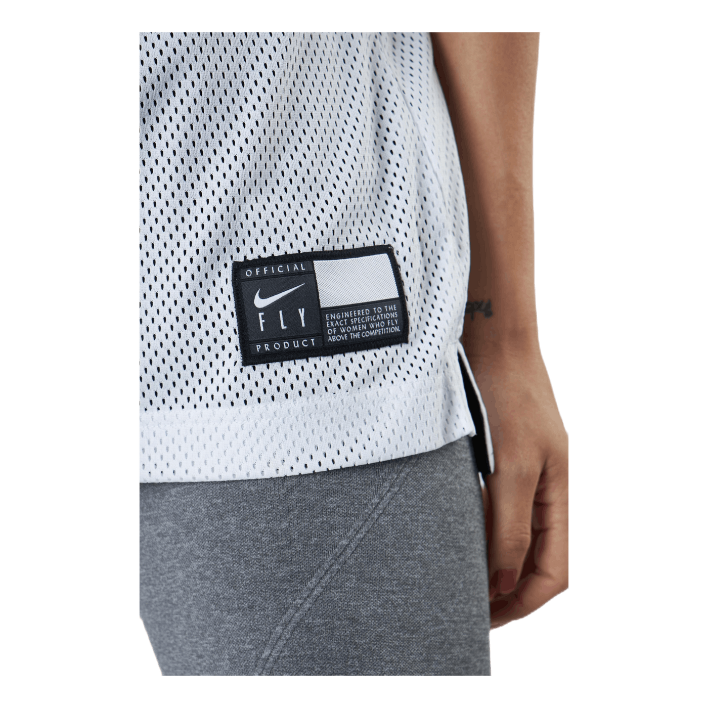 Fly Rev Print Jsy White/Black
