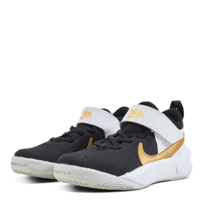 Team Hustle D 10 Little Kids' Shoes BLACK/METALLIC GOLD-WHITE-PHOTON DUST