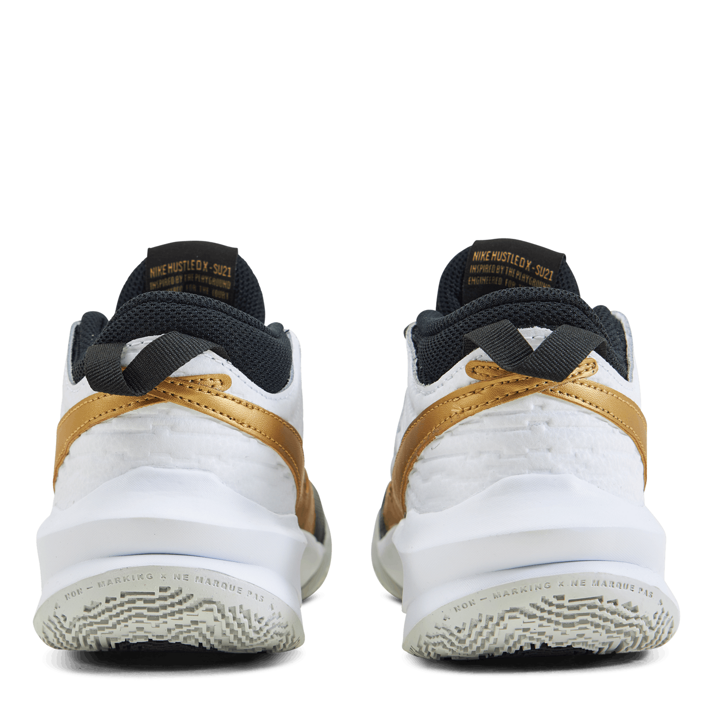Team Hustle D 10 Big Kids' Basketball Shoes BLACK/METALLIC GOLD-WHITE-PHOTON DUST