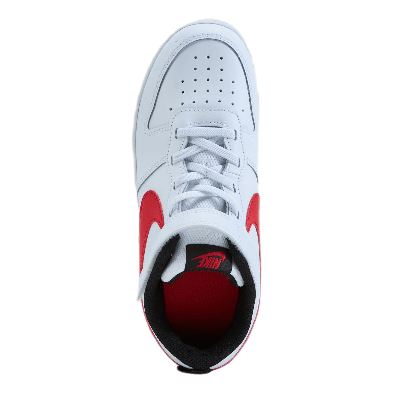 Court Borough Low 2 Little Kids' Shoes WHITE/UNIVERSITY RED-BLACK