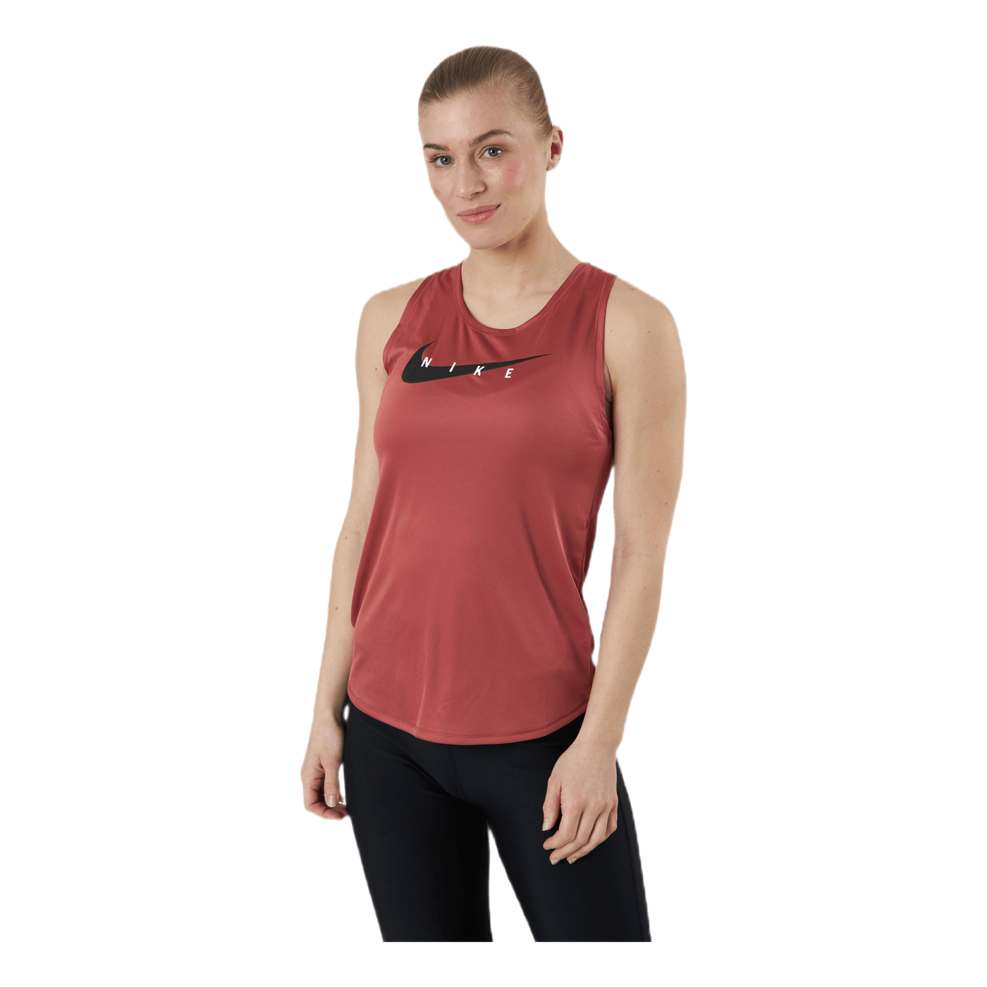 Swoosh Running Tank Red