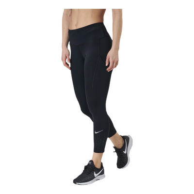 Epic Luxe Running Crop Black/Silver