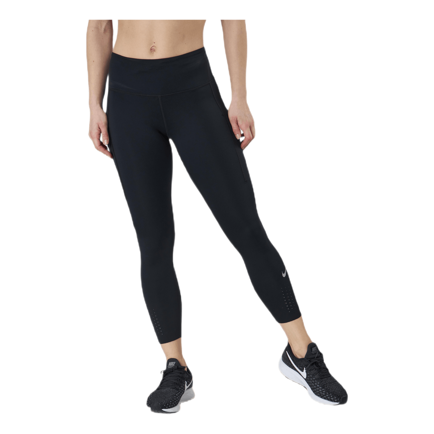 Epic Luxe Running Crop Black/Silver