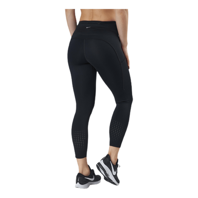 Epic Luxe Running Crop Black/Silver