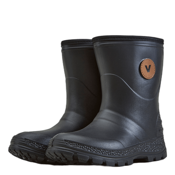 Regn Light Weight Rubber Boot Black