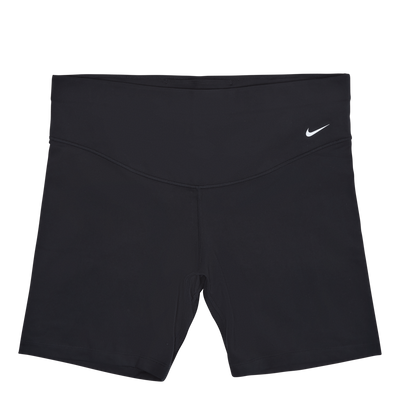 One Women's Mid-Rise 7" Bike Shorts (Plus Size) BLACK/WHITE
