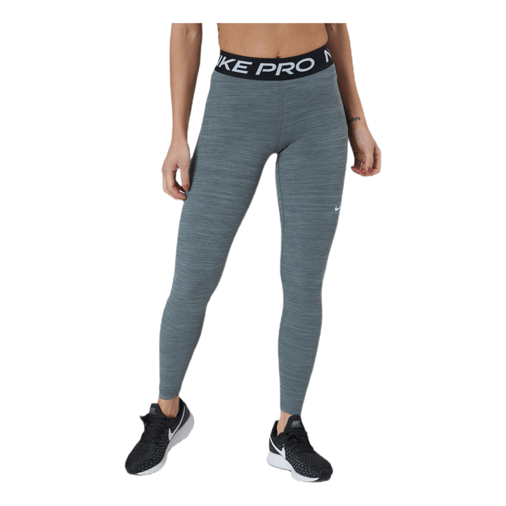 Nike Pro Women s Mid Rise Mesh Paneled Leggings SMOKE GREY HTR BLACK WHITE Nike Runforest